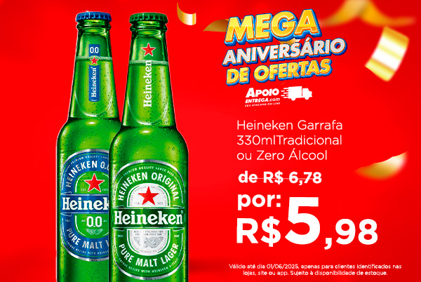 Heineken 330ml até 31/05